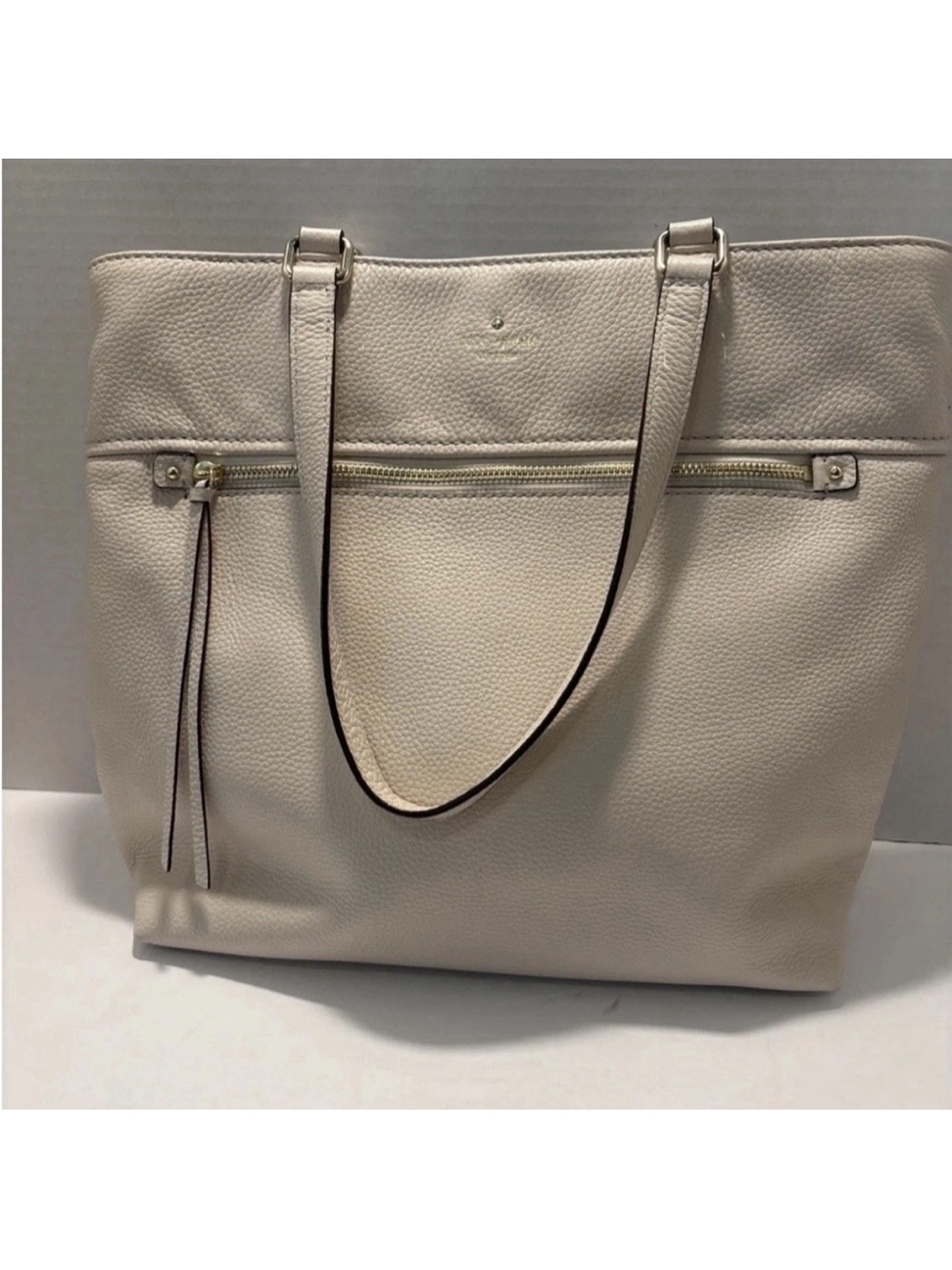 Kate Spade New York Handbag Cream Gold Chain Gold Silver Hardware